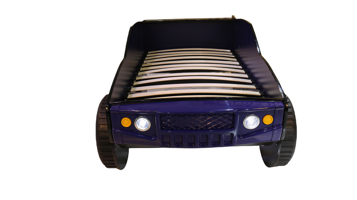 Unlimited Speed Jeep Bed Twin Blue,Blue Cars Mdf