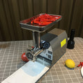 Meat Grinder Commercial Meat Grinding Machine Electric Meat Chopper Mincer With 4 6 8Mm Grinding Plates & Stuffing Tubes Stainless Steel Aqua Grey Kitchen Stainless Steel
