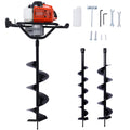 2.7Hp Post Hole Digger 63Cc Gas Powered 2 Stroke Auger Digging Drill Shaft Size 3 4