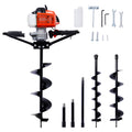 2.7Hp Post Hole Digger 63Cc Two Person Handle Gas Powered 2 Stroke Auger Digging Drill Shaft Size 3 4
