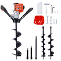 V Type 52Cc 2 Stroke Gas Post Hole Digger One Man Auger Epa Machine Plant Soil Digging Fence Withhole Digger Replacement Auger Bits L4