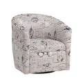 Boardwalk Swivel Accent Chair Gray Beach,Coastal Foam Polyester