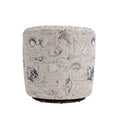 Boardwalk Swivel Accent Chair Gray Beach,Coastal Foam Polyester