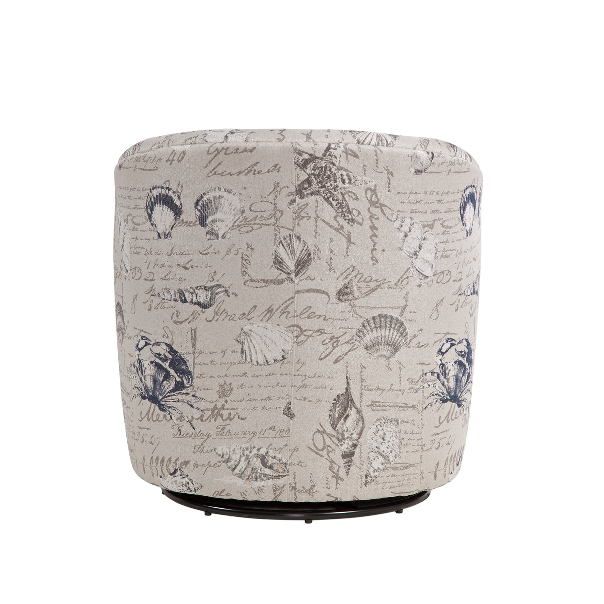 Boardwalk Swivel Accent Chair Gray Beach,Coastal Foam Polyester