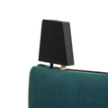 Queen Size Green Velvet Tufted Upholstered Platform Bed Box Spring Required Queen Green Wood Bedroom Contemporary,Modern,Transitional Bed Frame Foam Velvet Polyester
