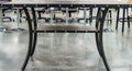 Modern Classic Dining Room Furniture Natural Wooden Dining Table 6X High Chairs Gray Fabric Nail Heads Trim Storage Shelve 7Pc Counter Height Dining Set Wood Dining Room Rubberwood Rectangular Dining Table With Chair Upholstered Chair Wood Gray Solid