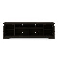 Topanga 83 Inch Tv Stand Console For Tvs Up To 95 Inches, No Assembly Required, C Finish Black Primary Living Space 90 Inches Or Larger 90 Inches Or Larger Coastal,Rustic,Transitional Oak 85 Inches Wood