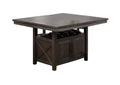 Dining Room Furniture Counter Height Dining Table W Butterfly Leaf Rustic Espresso Table W Storage Base 1Pc Dining Table Only Espresso Espresso Dining Room Contemporary,Modern Pine Kitchen & Dining Tables Rubber Wood