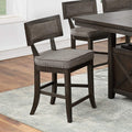 Dining Room Furniture Counter Height Dining Table W Butterfly Leaf Rustic Espresso Storage Base 7Pc Dining Set 6X High Chairs Unique Design Back Espresso Wood Dining Room Solid Wood Rubberwood Rectangular Dining Table With Chair Wood Wood Espresso Seats