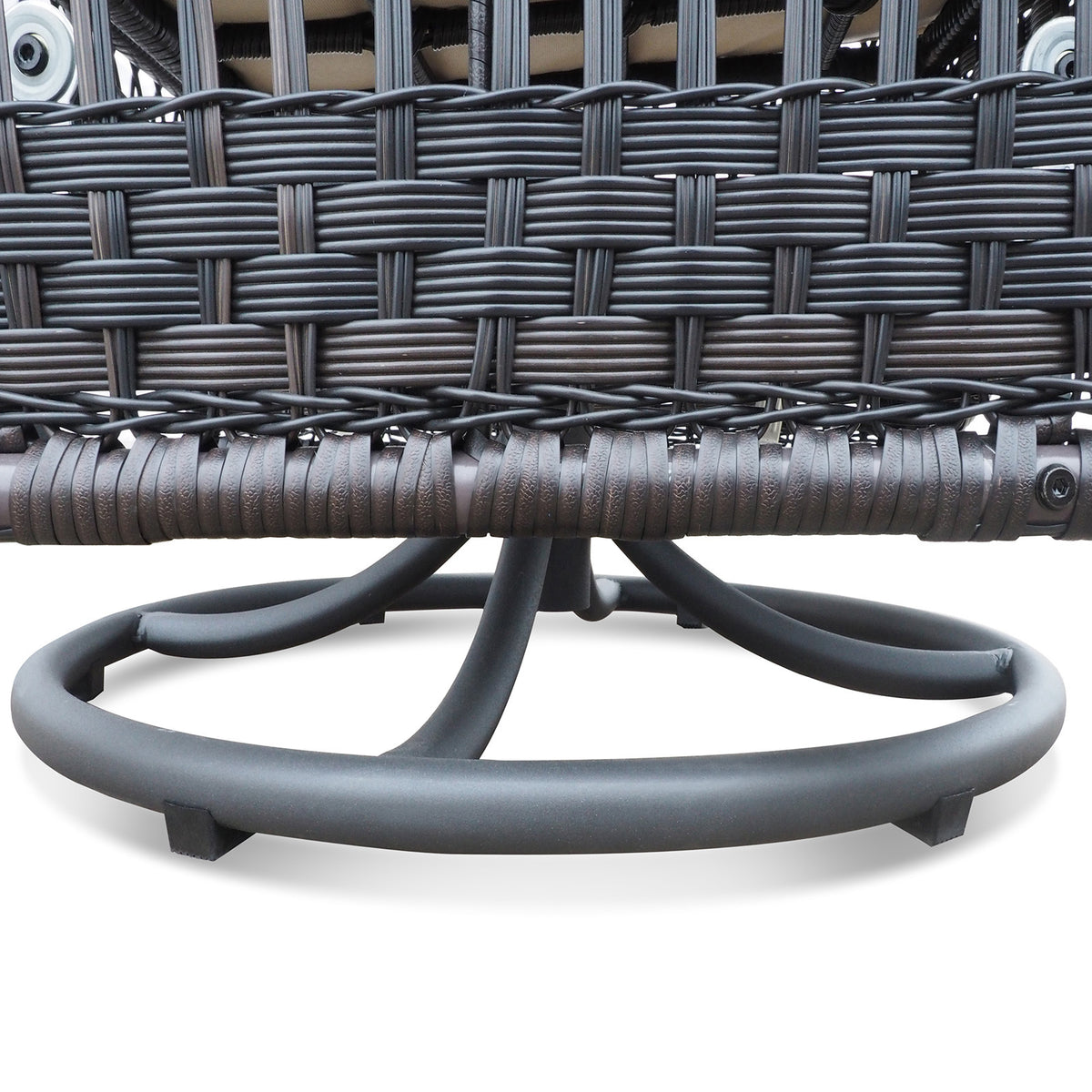 3 Pieces Conversation Set, Outdoor Wicker Rocker Swivel Patio Bistro Set, Rocking Chair With Glass Top Side Table,Red Yes Complete Patio Set Brown Rust Resistant Frame Water Resistant Cushion Garden & Outdoor Classic Complete Patio Sets Metal Metal