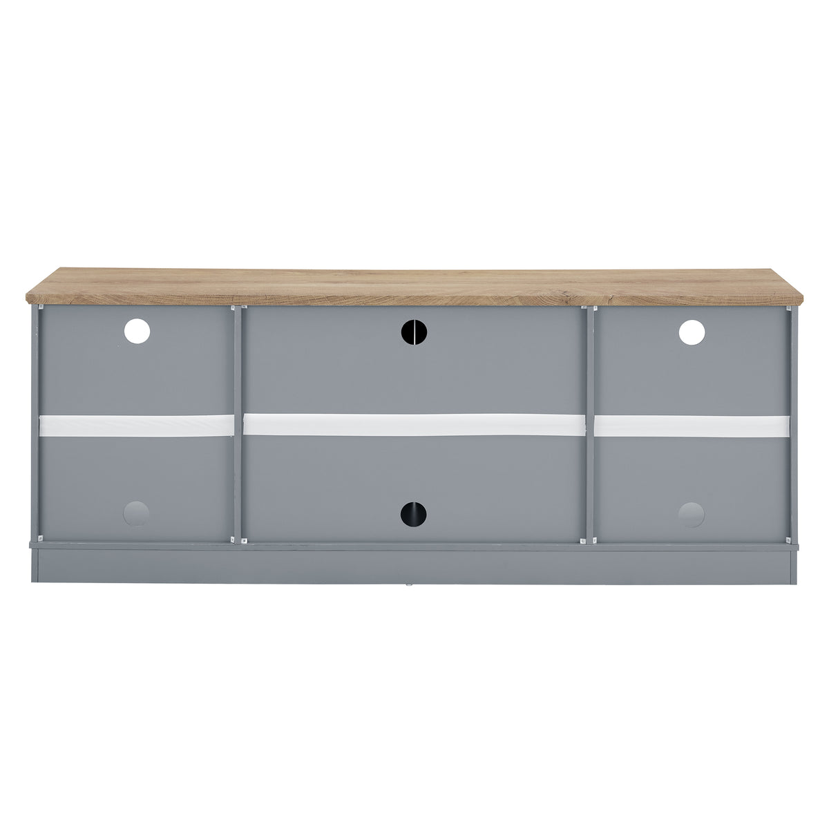 Modern Farmhouse Tv Media Stand, Large Home Entertainment Console, For Tv Up To 80'', With Open Shelves And Glass Door Cabinets, Light Blue And Light Oak, 70"W*15.55"D*26.85"H Light Blue 70 79 Inches 80 Inches Mdf