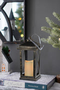 Set Of 2 Menifee Lantern With Led Candle, Tall 5X5X11