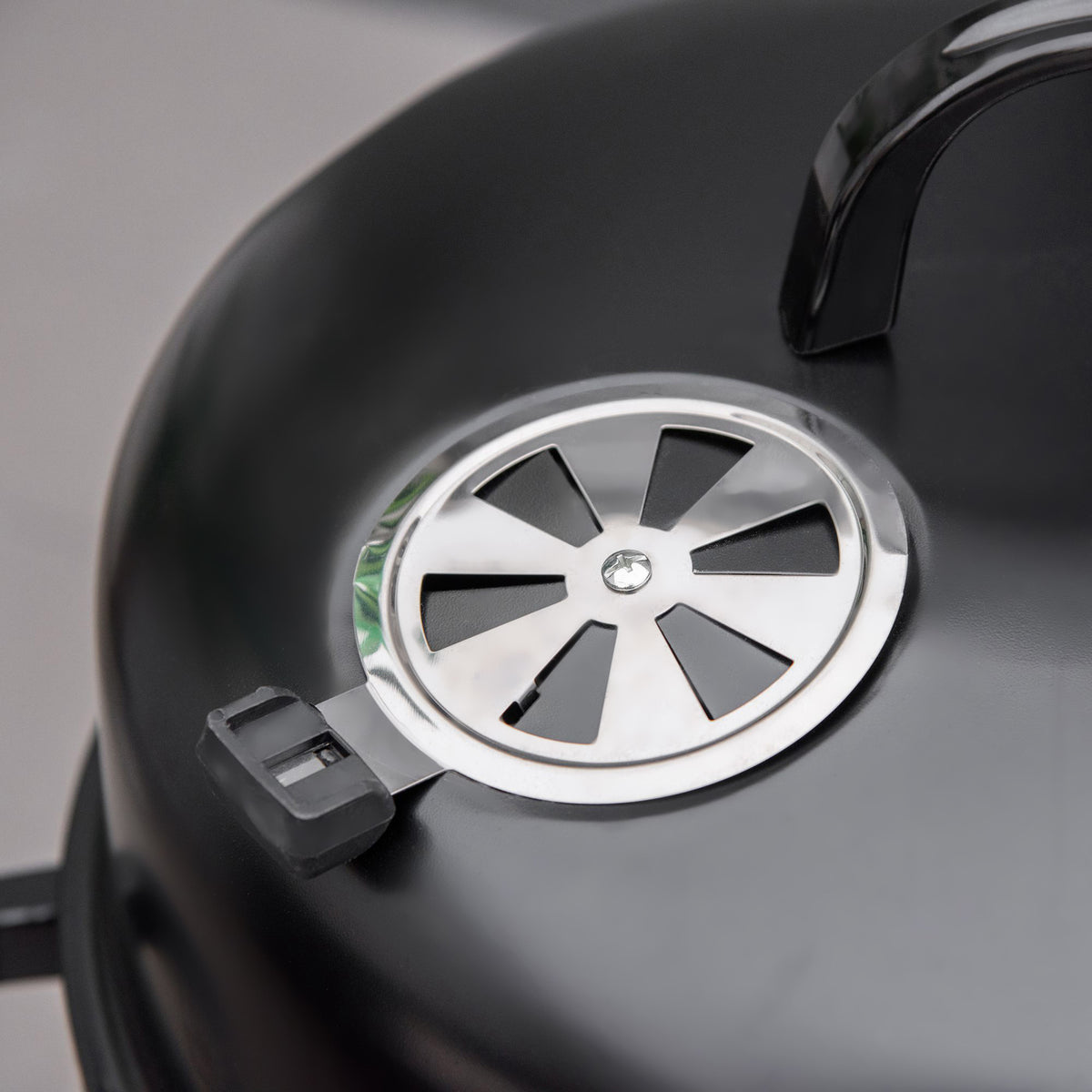 Outsunny Vertical Charcoal Bbq Smoker, 3 In 1 16" Round Charcoal Barbecue Grill With 2 Cooking Area, And Thermometer For Outdoor Camping Picnic Backyard Cooking, Black Black Metal