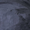 Lara 6.5 Foot Suede Cylindrical Bean Bag, Black Black Microfiber