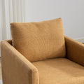 Mid Century Modern Swivel Accent Chair Armchair For Living Room, Bedroom, Guest Room, Office, Mustard Yellow 1 Mustard Yellow Linen