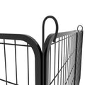 6 Panels Heavy Duty Metal Playpen With Door,31.7