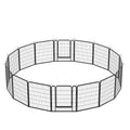 16 Panels Heavy Duty Metal Playpen With Door,31.7