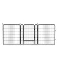 16 Panels Heavy Duty Metal Playpen With Door,31.7