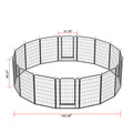 16 Panels Heavy Duty Metal Playpen With Door,39.37