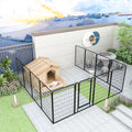 12 Panels Heavy Duty Metal Playpen With Door,39.37