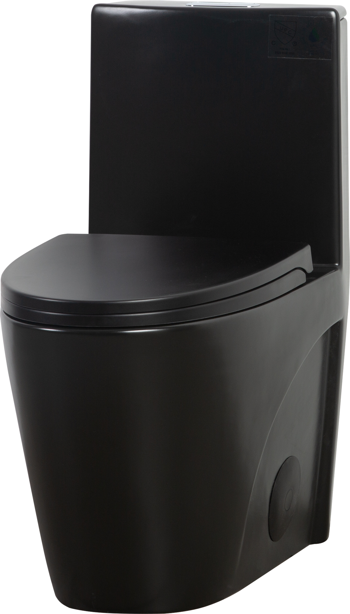 1.1 1.60 Gpf Dual Flush One Piece Toilet, Water Saving Elongated Comfort Height Floor Mounted, Soft Close Seat, 1000 Gram Map Flushing Score Toilet, Matte Black 23T01 Mb 1 Matte Black Ceramic