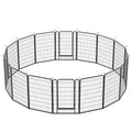 16 Panels Heavy Duty Metal Playpen With Door,39.37