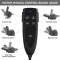 Lift Recliner Chair Heat Massage Dual Motor Infinite Position Up To 350 Lbs Large Electric Power Lift Recliners With Power Remote, Medium Firm And Heavy Duty, Grey White Metal Primary Living Space