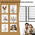 16 Panels Heavy Duty Metal Playpen With Door,39.37