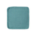 Hansolo Yarn Square Pouf, Teal Teal Cotton