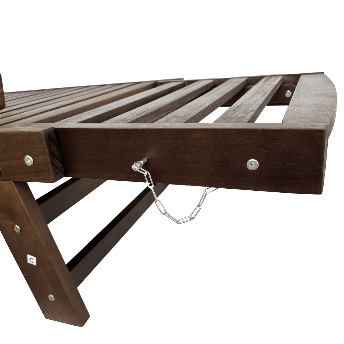 Outdoor Adjustable Patio Wooden Daybed Sofa Chaise Lounge With Cushions For Small Places, Brown Finish Gray Cushion Yes Complete Patio Set Gray Water Resistant Frame Water Resistant Cushion Garden & Outdoor Casual Sofa Seating Groups Foam Solid Wood