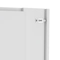 Wall Foldable Table With Multiple Shelves, White White Particle Board Particle Board