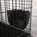 Pawhut Small Animal Cage With Playpen, Pet Habitat Indoor For Guinea Pigs Hedgehogs Bunnies With Accessories, Water Bottle, Food Dish, Feeding Trough, 42