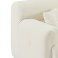 111.81'' Soft Thick Fuzzy Faux Rabbit Fur Couch Sofa ,Luxury Cute Cozy Furry Couch,Plush Warm Fleece Fluffy Ultra Soft Fabric Sofa,Beige. Beige Faux Fur