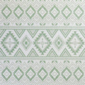 Xyla 8 X 10 Soft Area Rug, Geometric Design, Tribal, Large, Cream, Green Multicolor Fabric