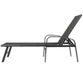 2 Pieces Set Outdoor Patio Swimming Pool Lounge Gray Color With Pillow Yes Gray Weather Resistant Frame Garden & Outdoor Foam Steel