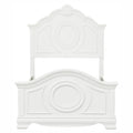 Classic White Finish Panel Bed Traditional Style Full Size Bed Bedroom Furniture Wooden Box Spring Required Full White Wood Bedroom Classic,Traditional Wood