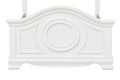 Classic White Finish Panel Bed Traditional Style Twin Size Bed Bedroom Furniture Wooden Box Spring Required Twin White Wood Bedroom Classic,Traditional Wood