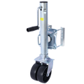 Trailer Jack, Boat Trailer Jack 34.5 In, Bolt On Trailer Tongue Jack Weight Capacity 1500 Lb, With Pp Wheels And Handle For Lifting Rv Trailer, Horse Trailer, Utility Trailer, Yacht Trailer Silver Iron