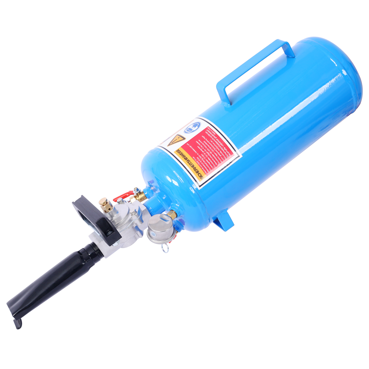 Tire Bead Seater, 1.8Gal 7L Air Tire Bead Blaster, 120 Psi Handheld Bead Bazooka, Portable Tire Inflator Tool, 85 116 Psi Operating Pressure For Tractor Truck Atv Car And Automobile Repair Blue Steel