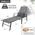 Outdoor Patio Swimming Pool Lounge Gray Color With Pillow Yes Gray Weather Resistant Frame Garden & Outdoor Foam Steel