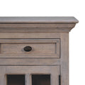 Glazed Stone Bedside Stone White Solid Wood
