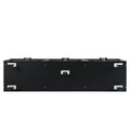 Tv Stand,Tv Cabinet,American Country Style Tv Lockers,The Toughened Glass Door Panel,Metal Handles,Birch Legs,Turn Down The Drawer,Can Be Placed In Lounge Room,Living Room Or Bedroom,Color:Black Black Primary Living Space 60 69 Inches 60 69 Inches