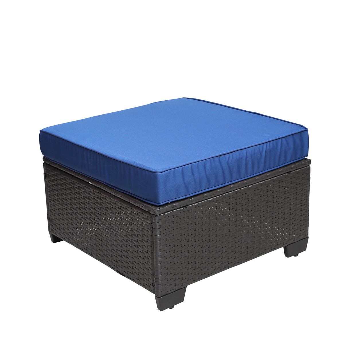 Outdoor Garden Patio Furniture 7 Piece Pe Rattan Wicker Cushioned Sofa Sets And Coffee Table, Patio Furniture Set Outdoor Couch Outdoor Couch Patio Furniture Outdoor Sofa Patio Couch Yes Complete Patio Set Black Blue Rust Resistant Frame Water Resistant