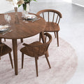 Kingsley Dining Chair Set Of 2 Brown Solid Wood