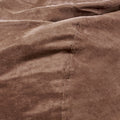 Jasper Traditional 8 Foot Cylindrical Suede Bean Bag, Brown Brown Microfiber