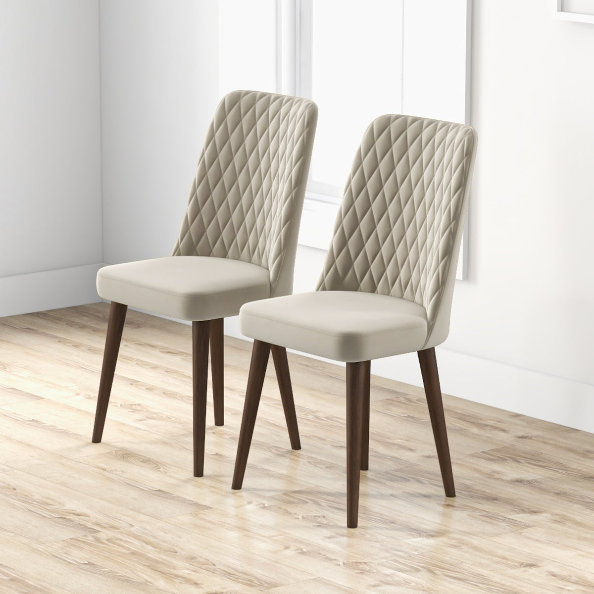 Katie Mid Century Modern Velvet Dining Chair Set Of 2 Multi Velvet
