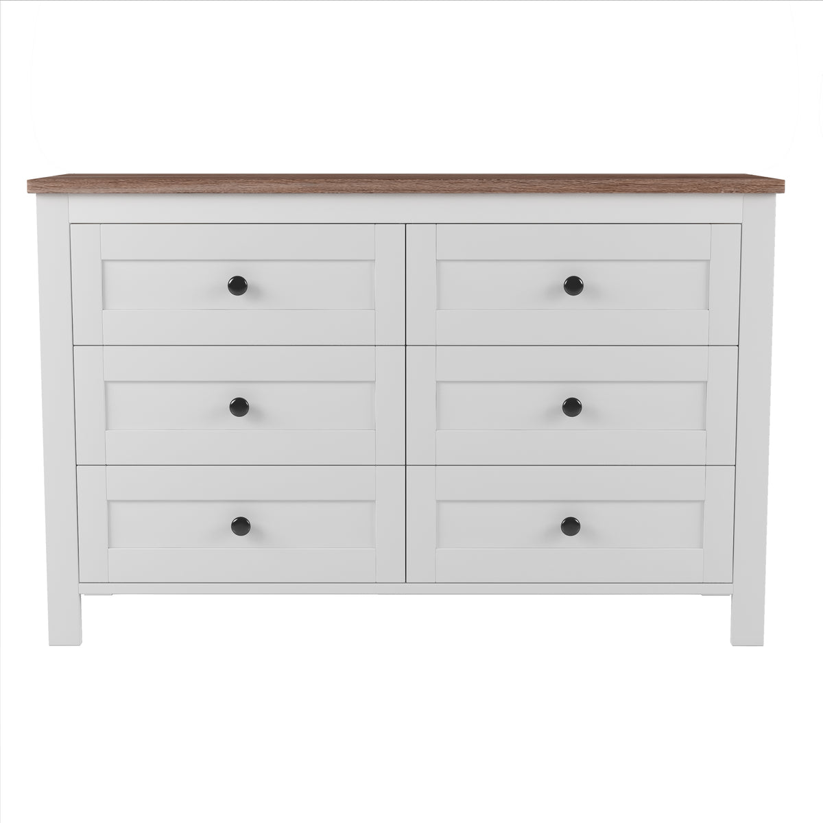 3 Pieces Bedroom Sets Full Size Farmhouse Platform Bed With Double Sliding Door Storage Headboard And Charging Station, Storage Nightstand And Dresser, White Brown Full White 3 Piece Set Particle Board
