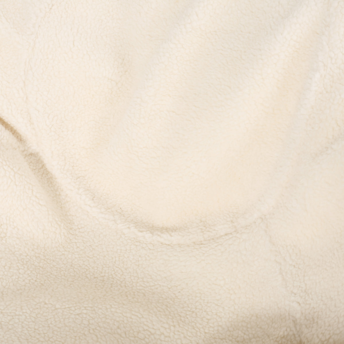 Kavel 3 Foot Rounded Bean Bag, Cream Cream Fabric