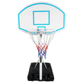 Poolside Basketball Hoop Portable Swimming Pool Basketball System Height Adjustable 3.1Ft 4.7Ft With 36