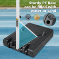 Poolside Basketball Hoop Portable Swimming Pool Basketball System Height Adjustable 3.1Ft 4.7Ft With 36
